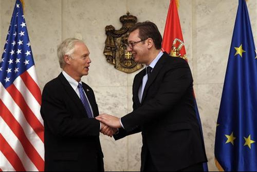 (FOTO) VUČIĆ RAZGOVARAO SA DŽONSONOM: Srbija dobila snažnu podršku SAD za evropski put! 
